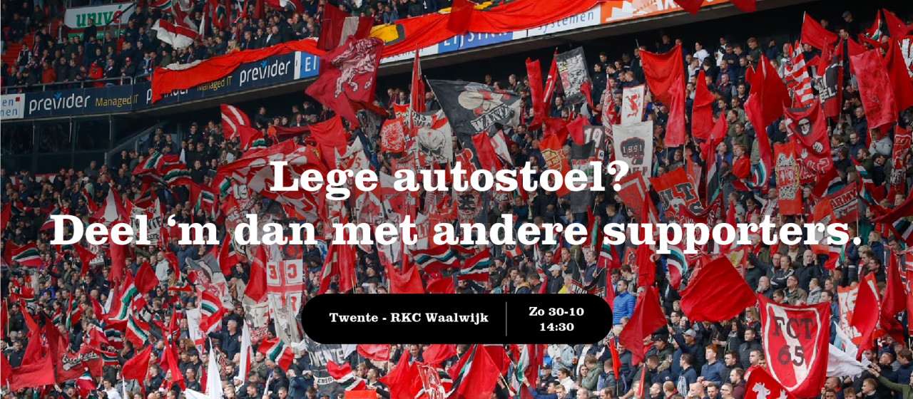 Lege autostoel? Deel 'm dan!