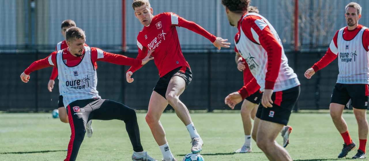 Training in aanloop naar uitduel met FC Utrecht