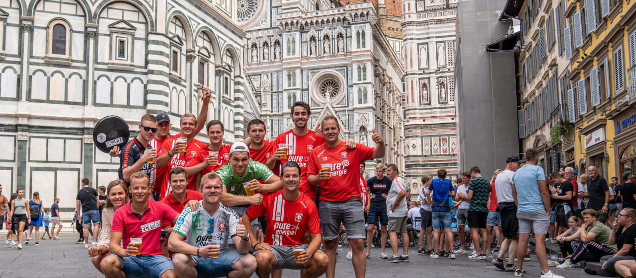 Supporters leven toe naar Europese avond in Florence 